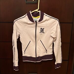 Women's Cream and Purple Jacket